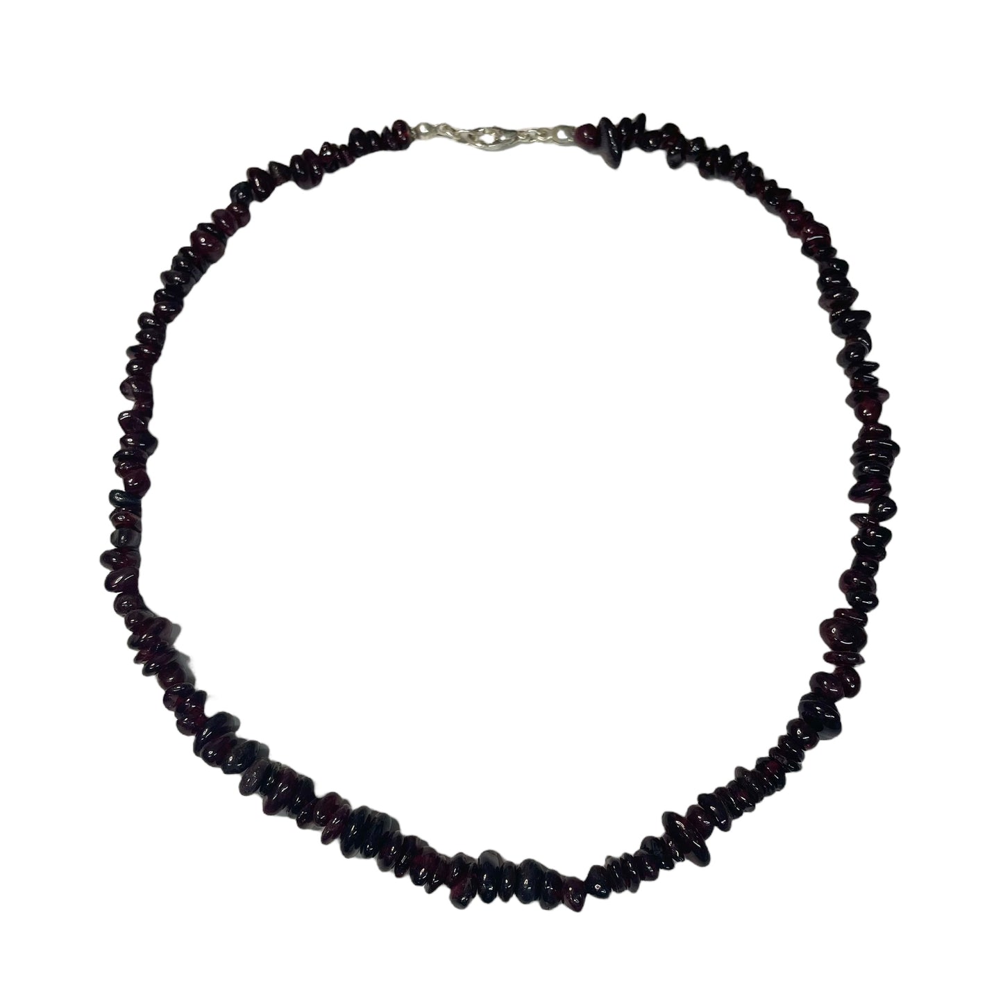 Garnet Crystal Chip Necklace