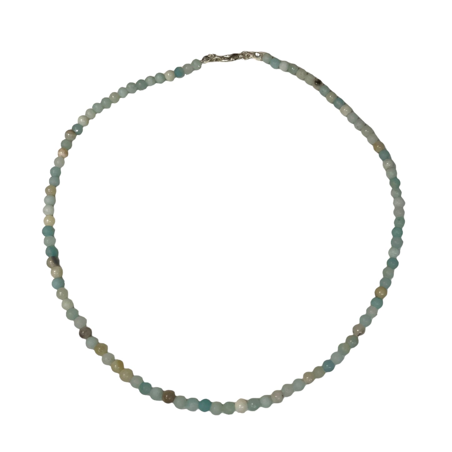 Amazonite 4mm Crystal Bead Necklace