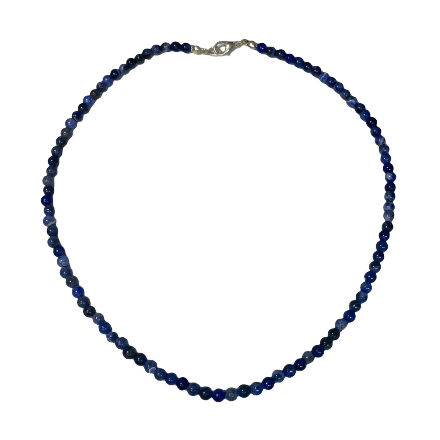 Sodalite 4mm Crystal Bead Necklace