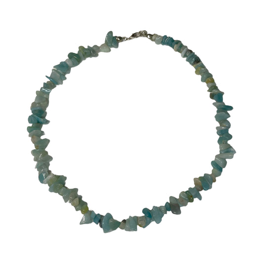 Amazonite Crystal Chip Necklace