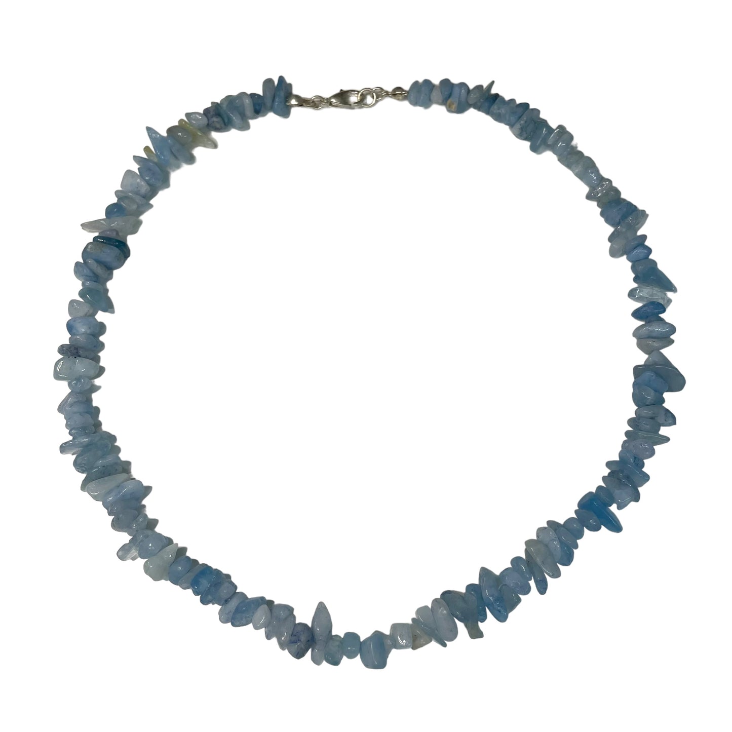 Aquamarine Crystal Chip Necklace