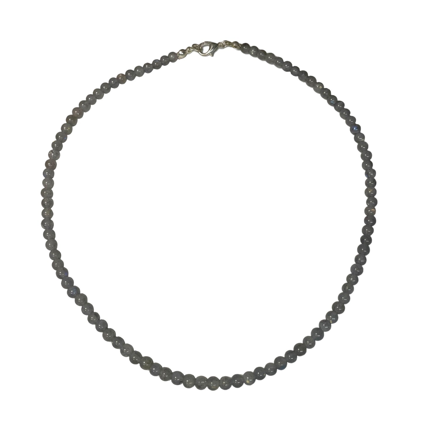 Labradorite 4mm Crystal Bead Necklace