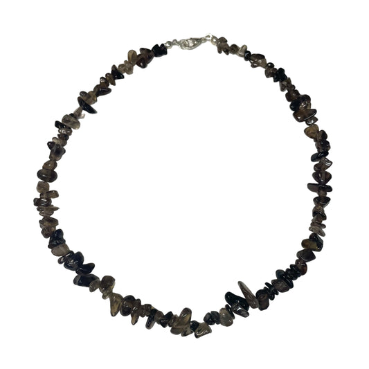 Smoky Quartz Crystal Chip Necklace