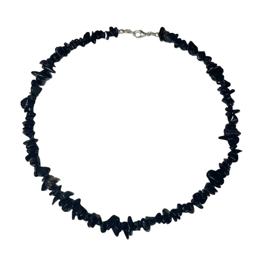 Onyx Crystal Chip Necklace