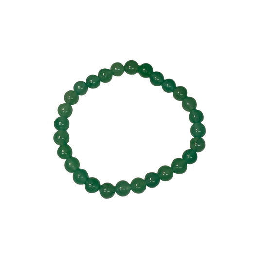 Green Aventurine 6mm Crystal Bead Bracelet