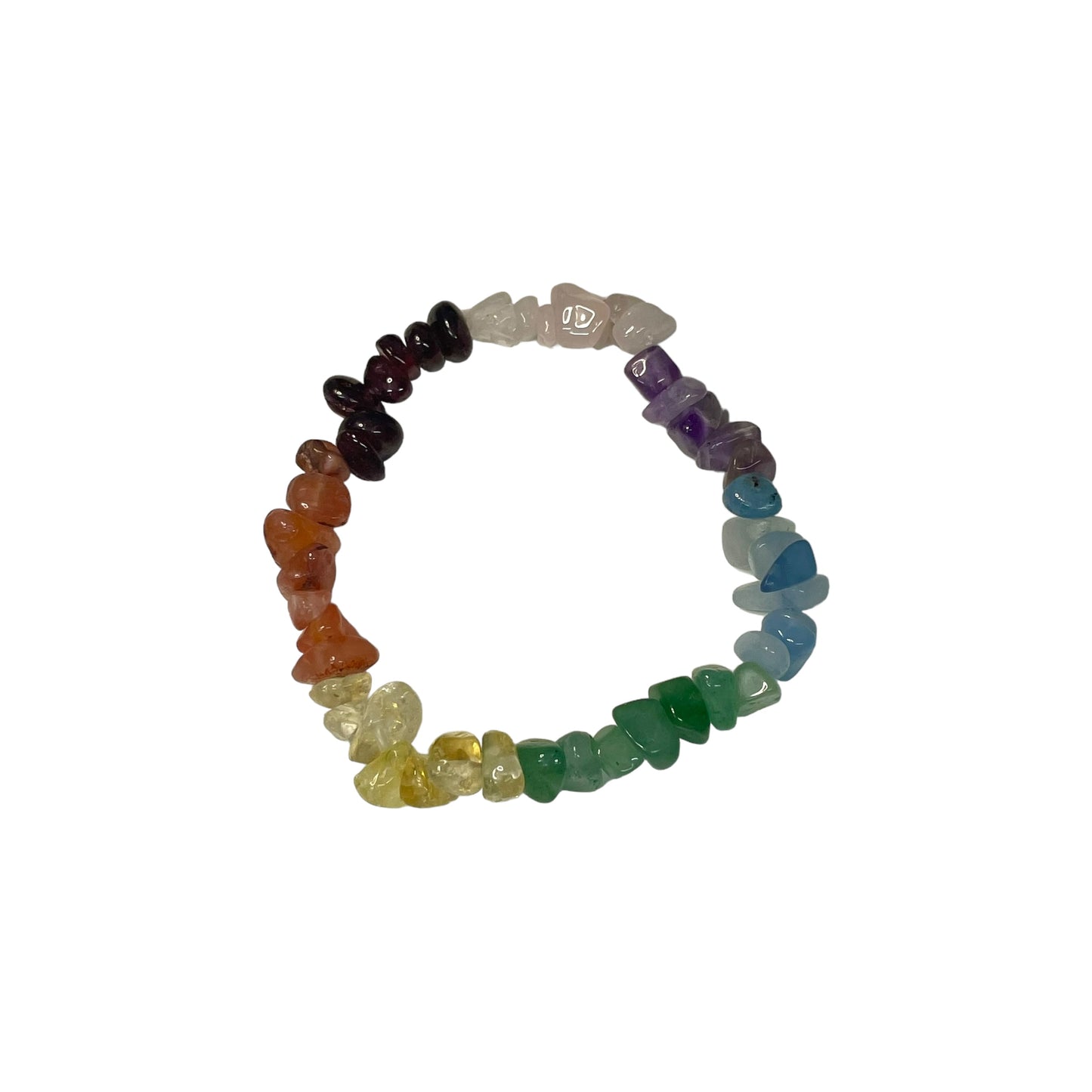 Rainbow Crystal Chip Bracelet