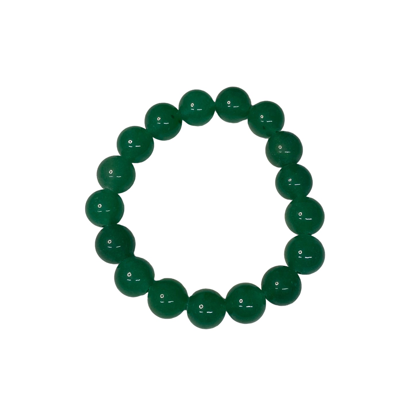 Green Aventurine 10mm Crystal Bead Bracelet