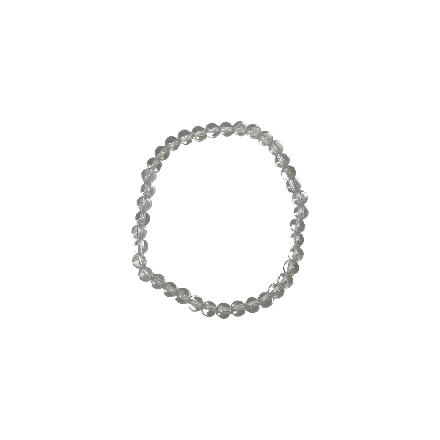 Clear Quartz Crystal Bead Bracelet (4mm)