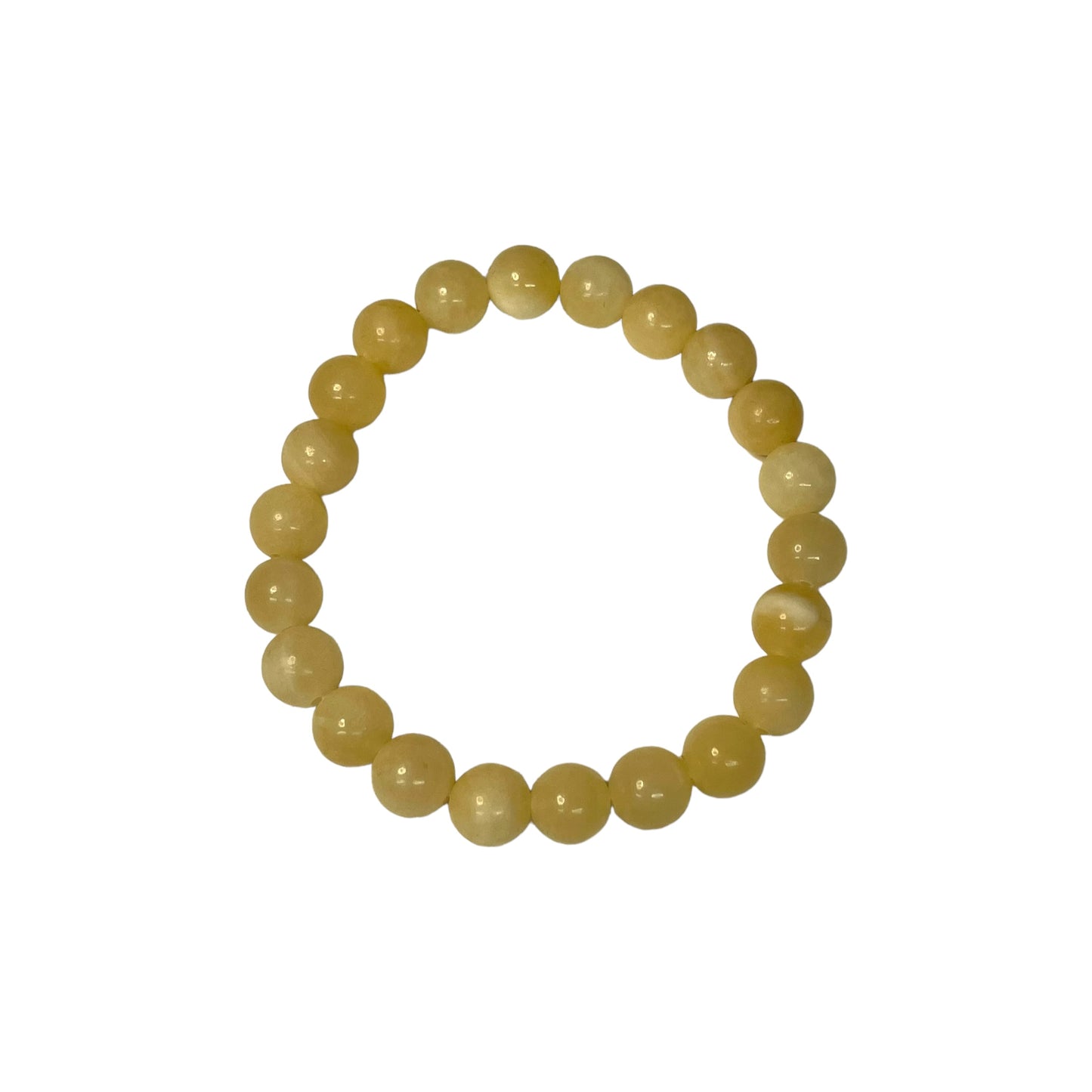 Honey Jade 8mm Crystal Bead Bracelet