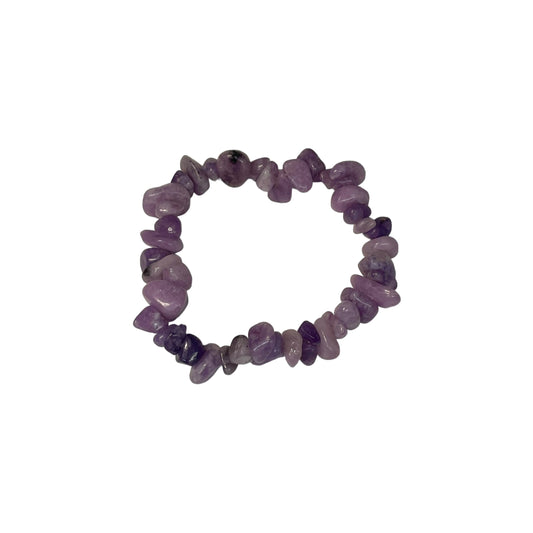 Lepidolite Crystal Chip Bracelet