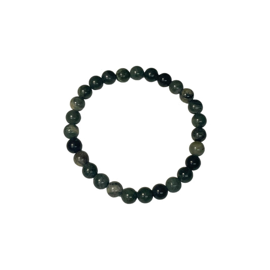 Green Serpeggiante 6mm Crystal Bead Bracelet