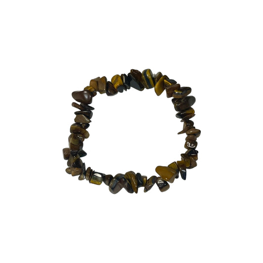 Tiger's Eye Crystal Chip Bracelet