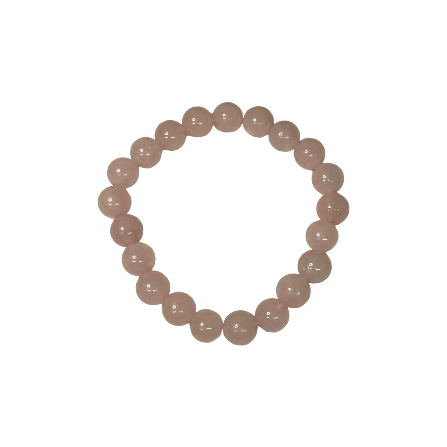 Rose Quartz 8mm Crystal Bead Bracelet