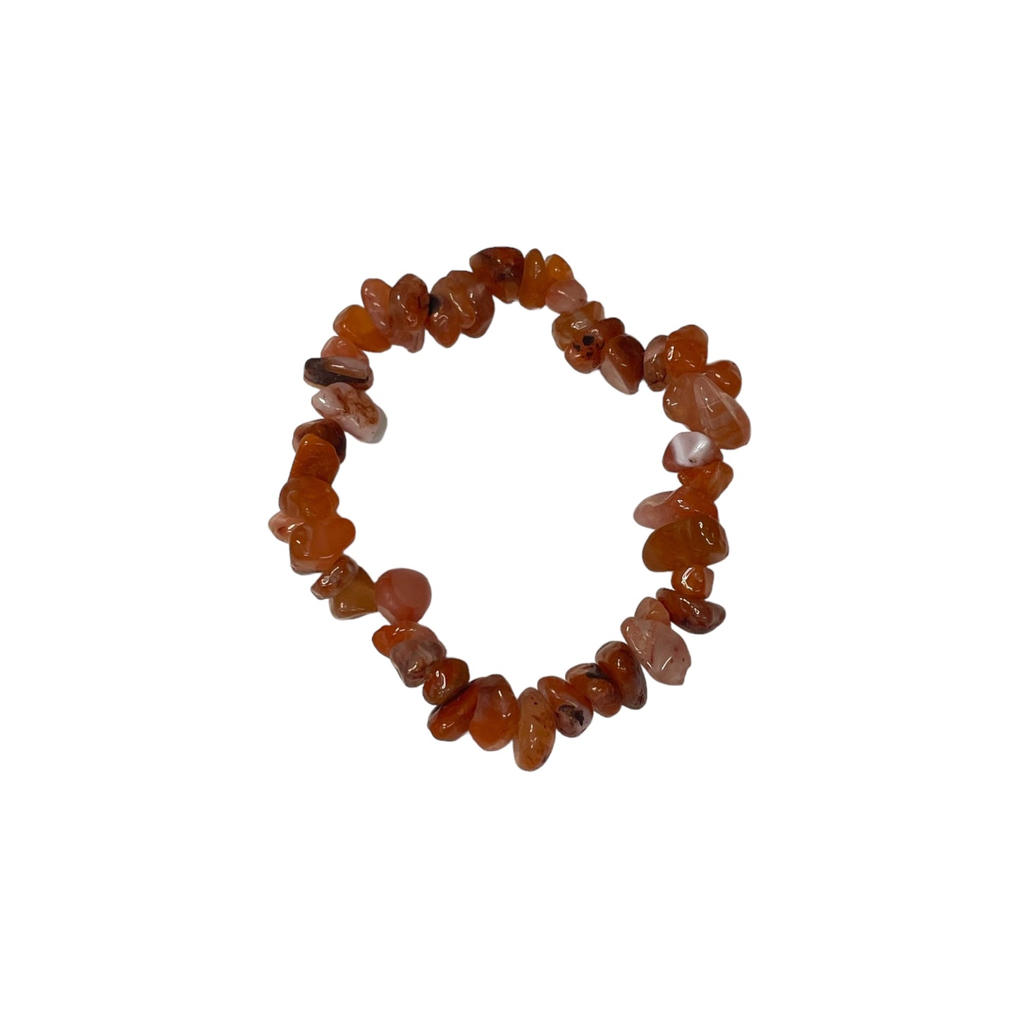 Carnelian Crystal Chip Bracelet