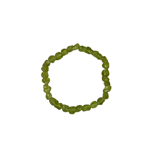 Peridot Crystal Nugget Bracelet