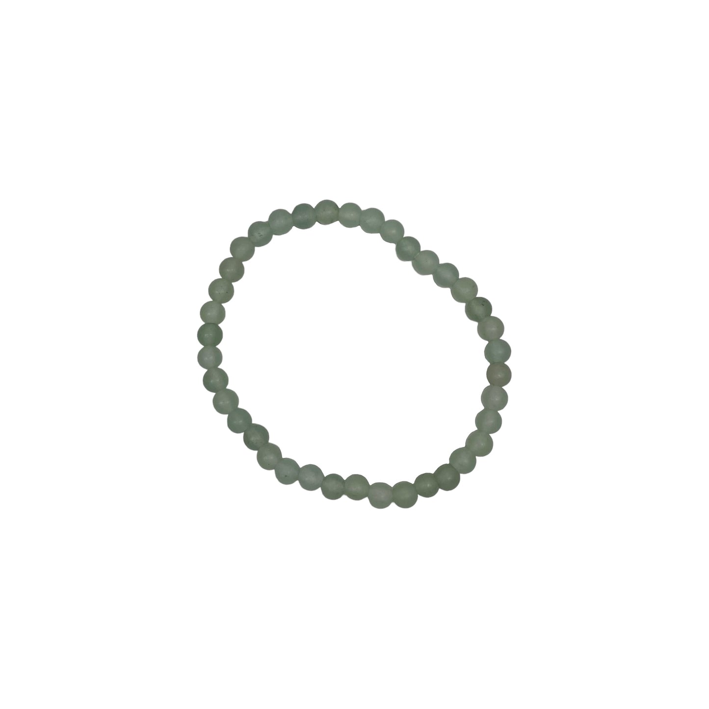 Matte Green Aventurine 4mm Crystal Bead Bracelet