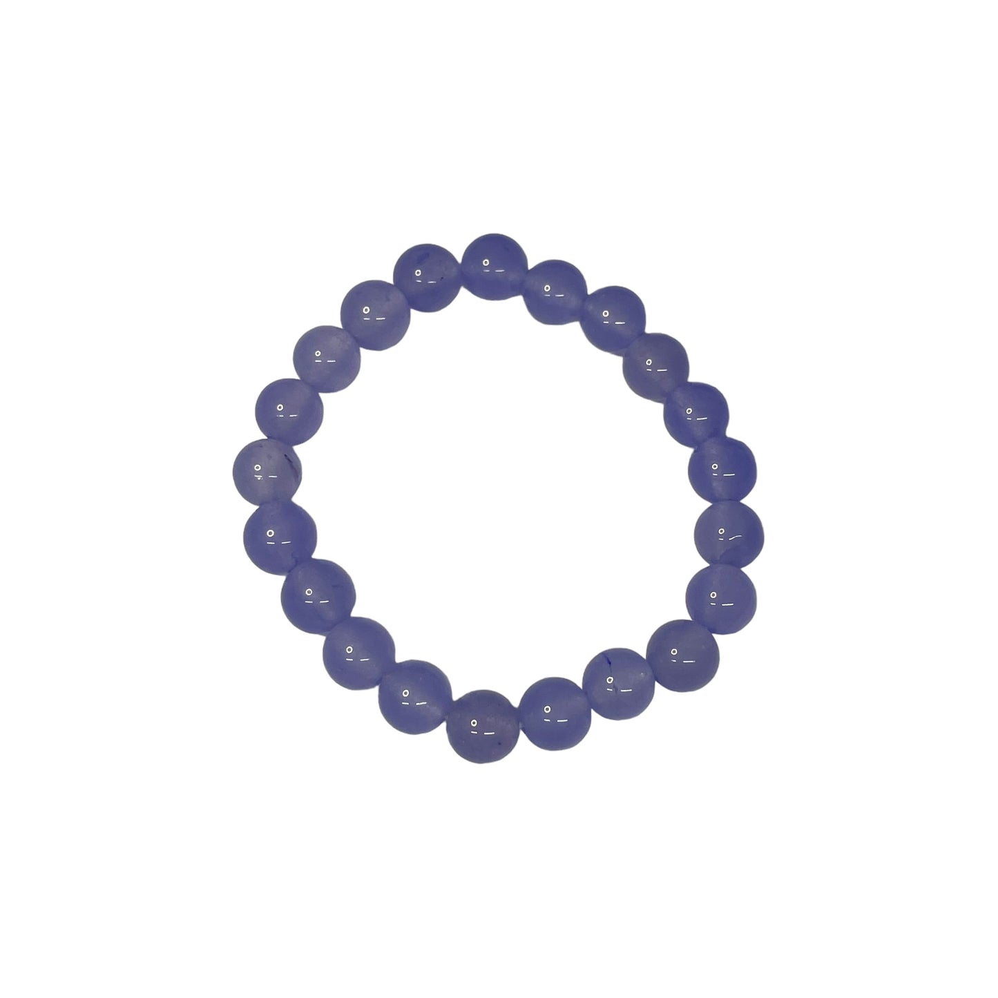 Lavender Jade 8mm Crystal Bead Bracelet