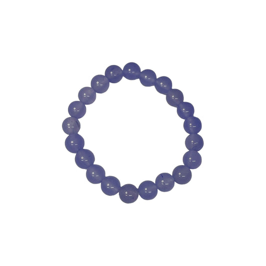 Lavender Jade 8mm Crystal Bead Bracelet