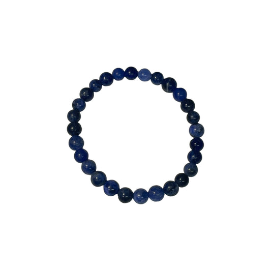 Sodalite 6mm Crystal Bead Bracelet