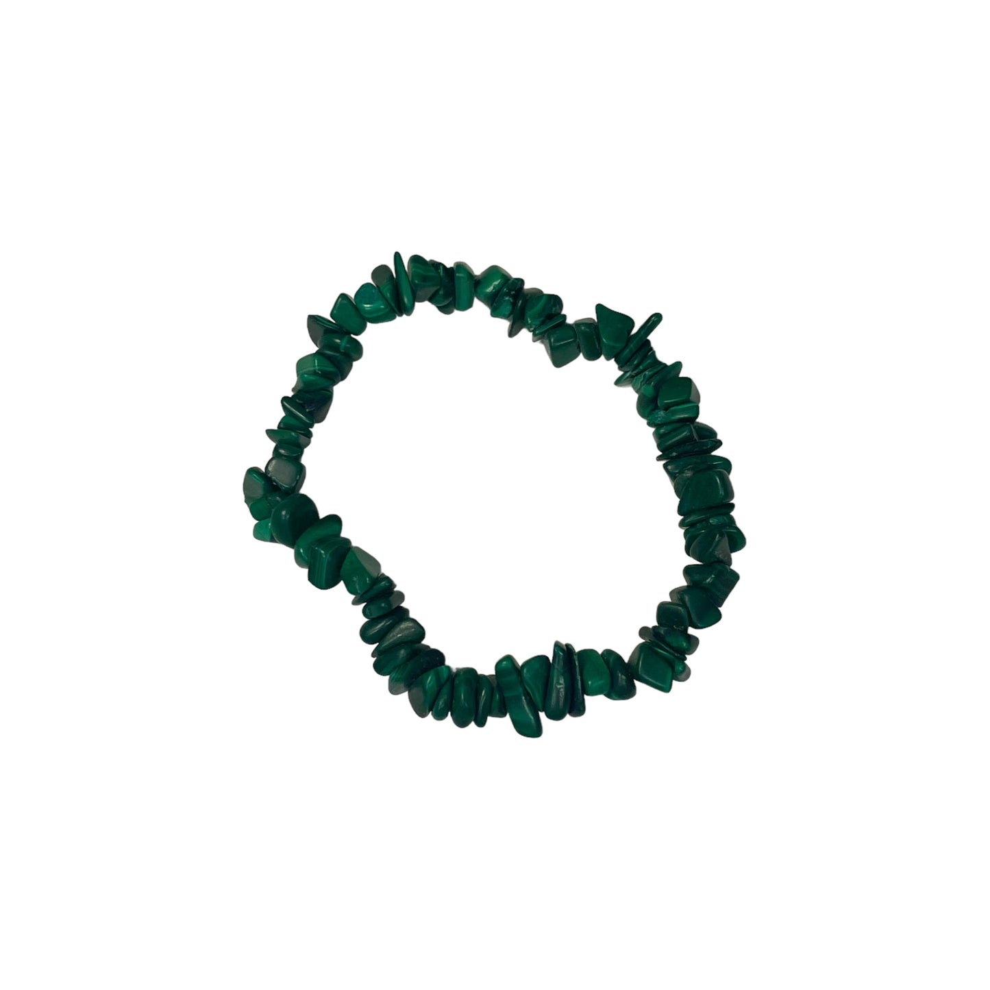 Malachite Crystal Chip Bracelet