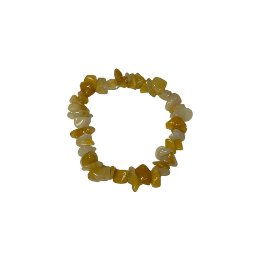 Honey Jade Crystal Chip Bracelet