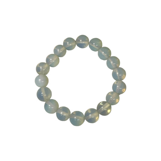 Opalite 10mm Crystal Bead Bracelet