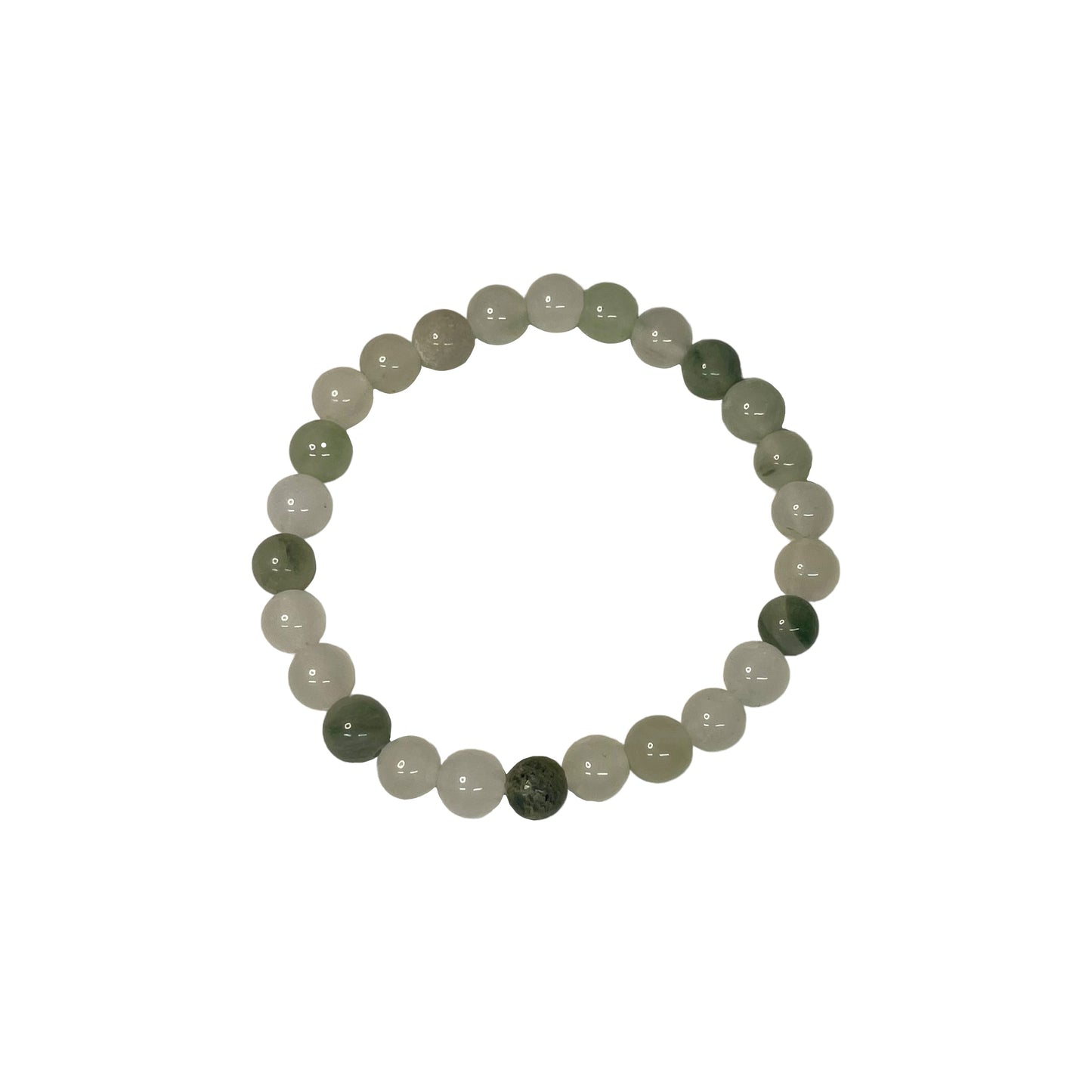 Green Calcite 6mm Crystal Bead Bracelet