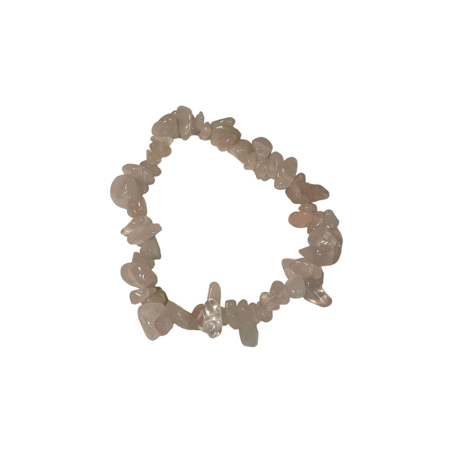 Rose Quartz Crystal Chip Bracelet