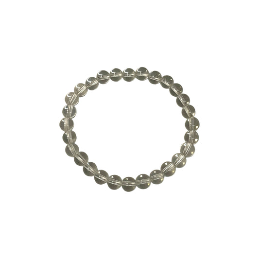 Clear Quartz 6mm Crystal Bead Bracelet