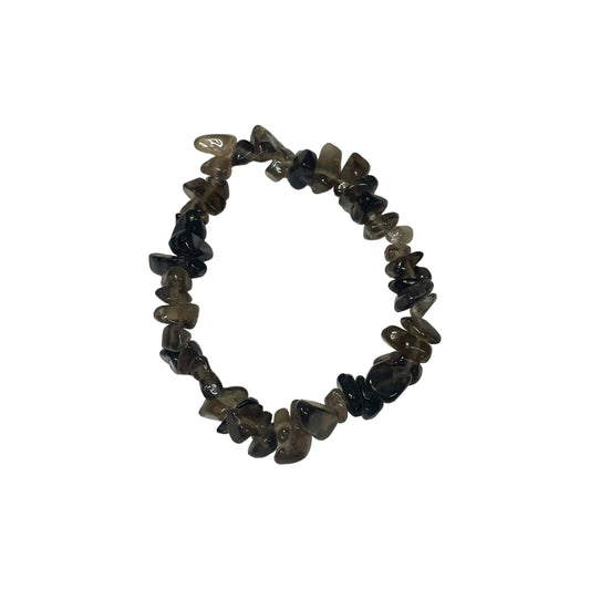 Smoky Quartz Crystal Chip Bracelet