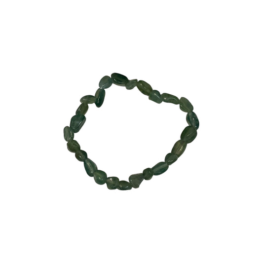 Green Apatite Crystal Nugget Bracelet