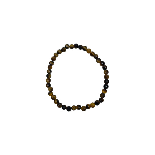 Tiger’s Eye 4mm Crystal Bead Bracelet