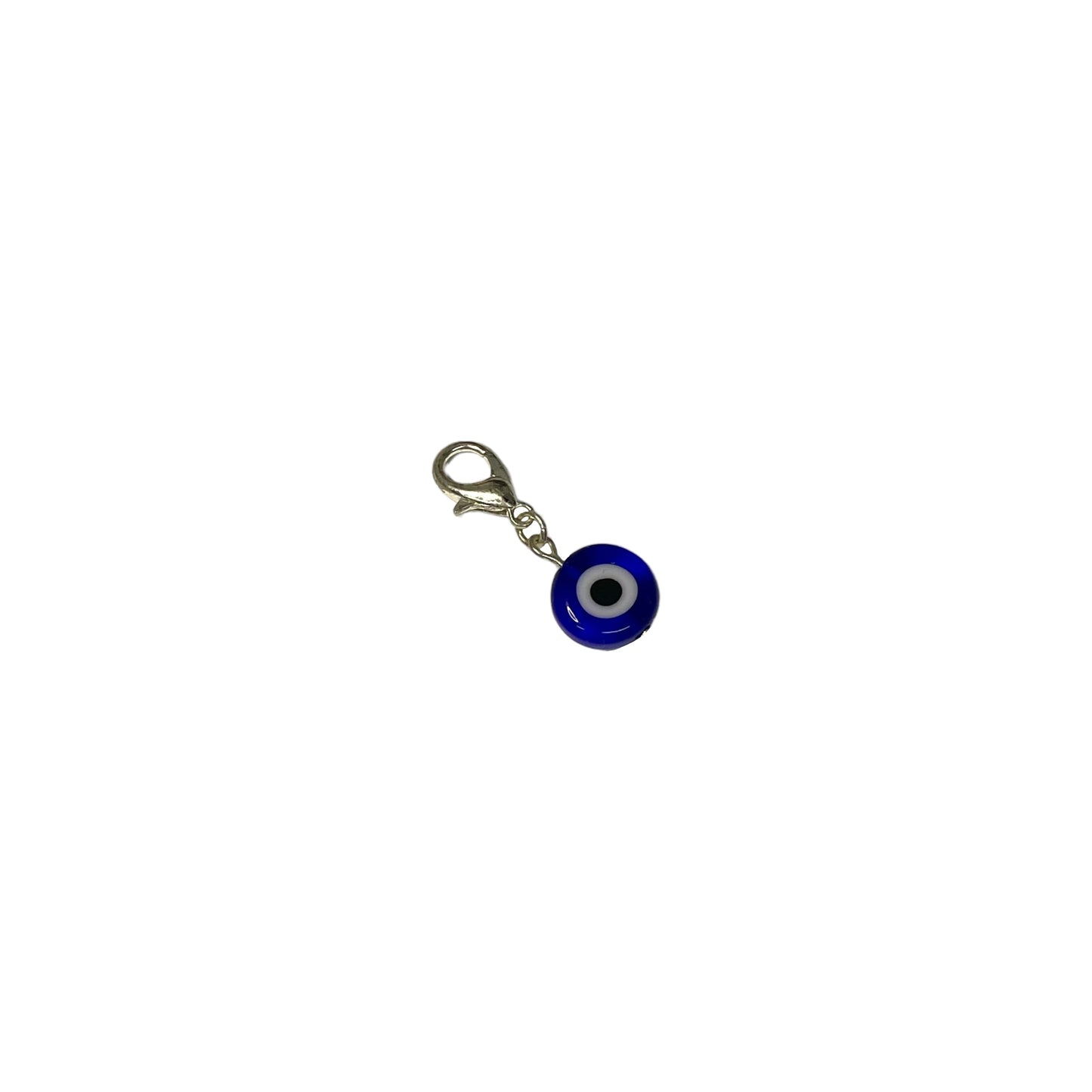 Dark Blue Evil Eye 10mm Bead Keychain