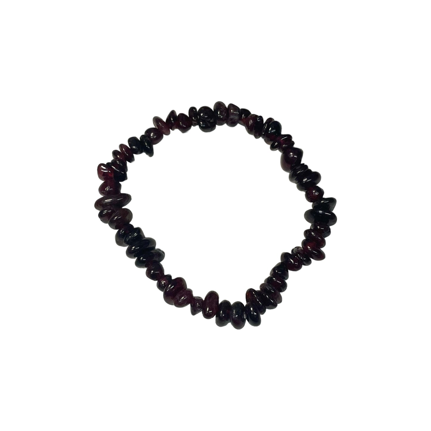 Garnet Crystal Chip Bracelet