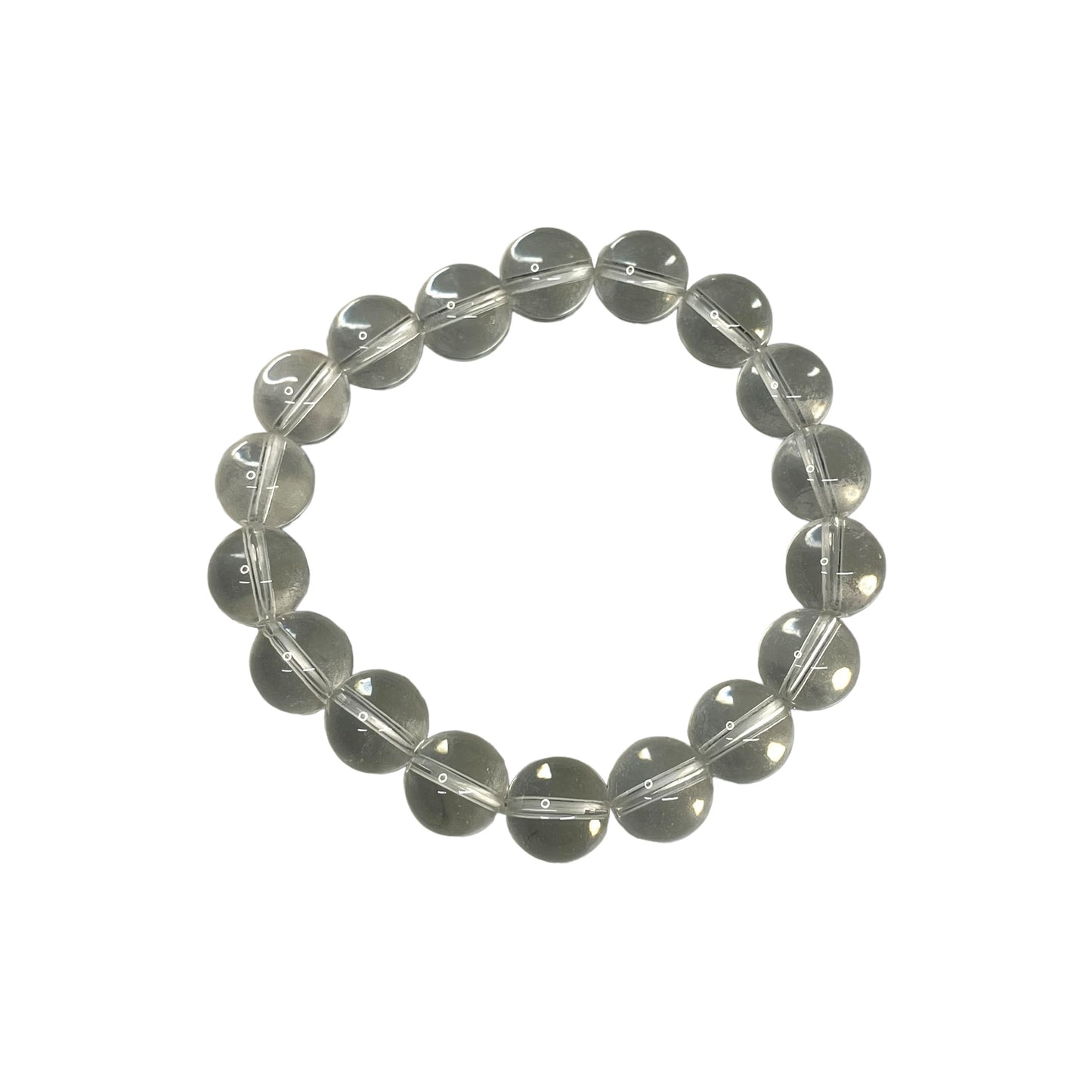 Clear Quartz 10mm Crystal Bead Bracelet