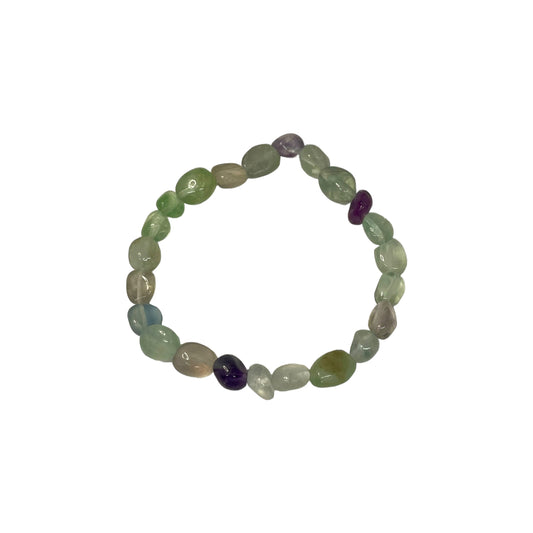 Fluorite Crystal Nugget Bracelet