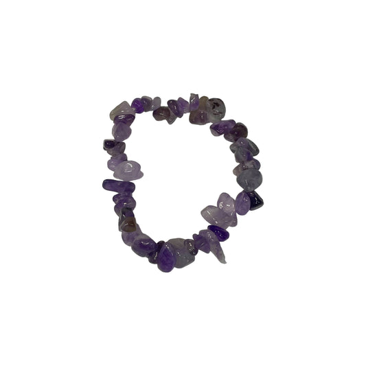 Amethyst Crystal Chip Bracelet