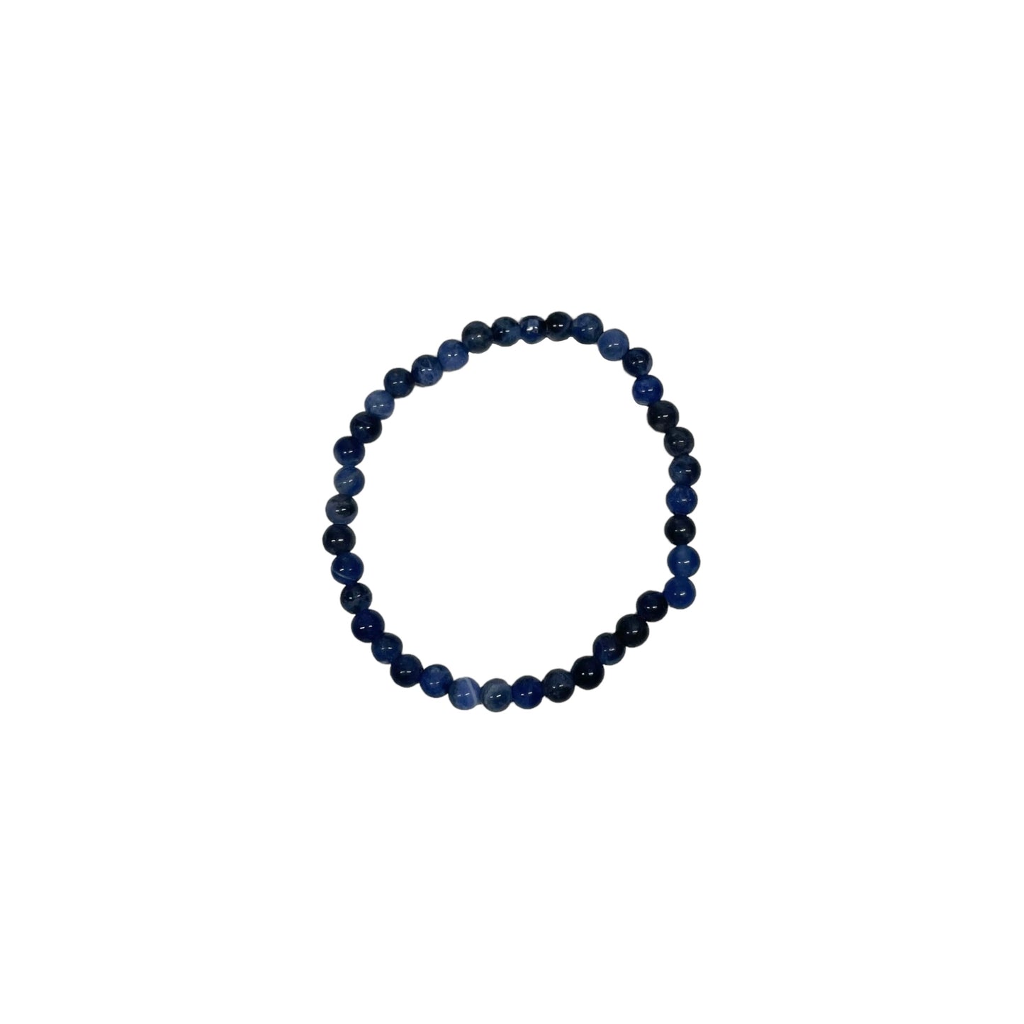 Sodalite 4mm Crystal Bead Bracelet