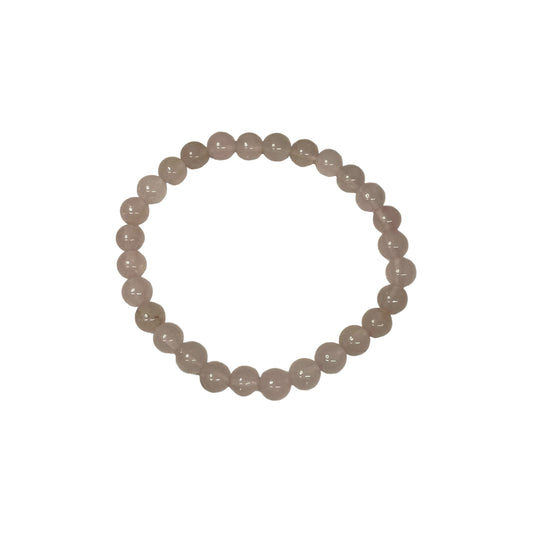 Rose Quartz 6mm Crystal Bead Bracelet